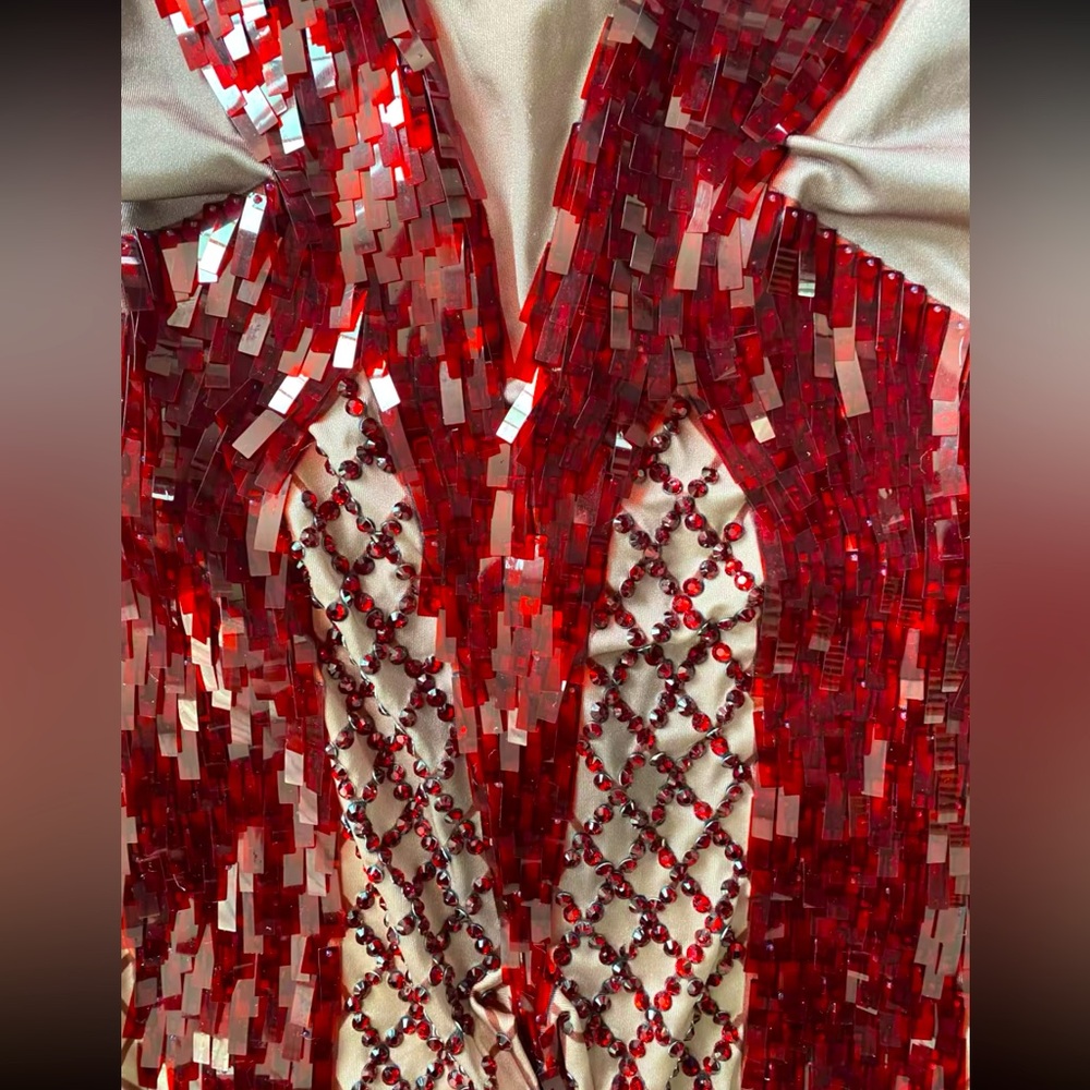 Custom Sequins Jumpsuit - image 8